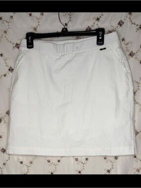 Rafaella White Straight Skort